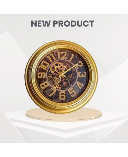 Industrial gear analog wall clock