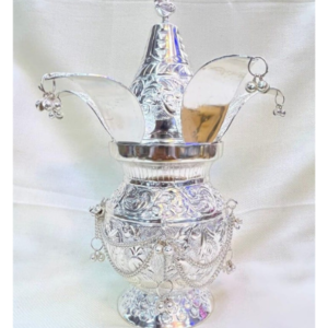 Silver Polish Kalash Pot,Poojan Purposoe Coconut Set,