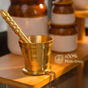 Brass Mortar and Pestle (Okhli)